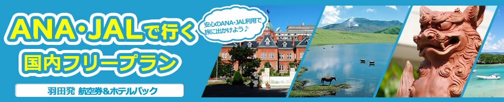 お得なパックツアー！　新幹線・列車・ANA・JALで行く日本国内ツアー