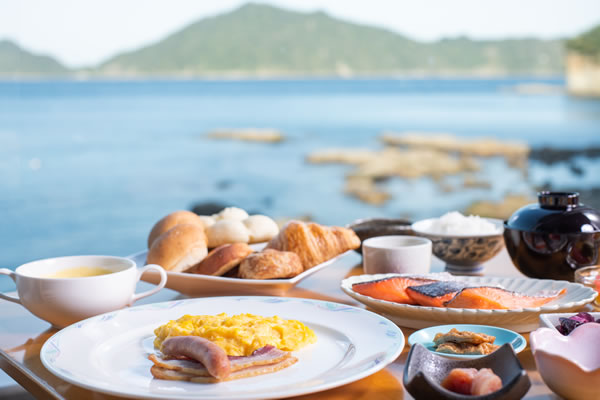 日南海岸・南郷プリンスホテル　朝食（一例）