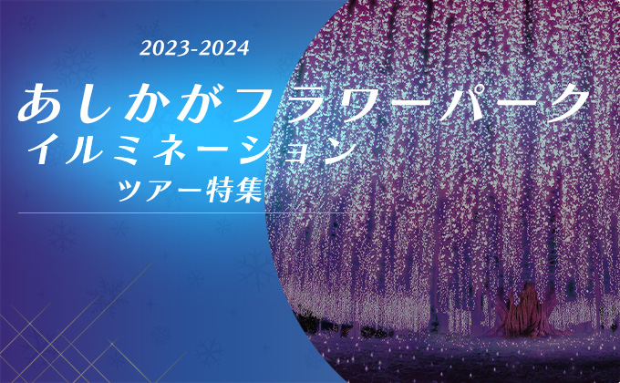 「あしかがフラワーパーク」イルミネーションツアー特集
