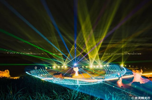台湾　野柳ライトアップイベント（イメージ）