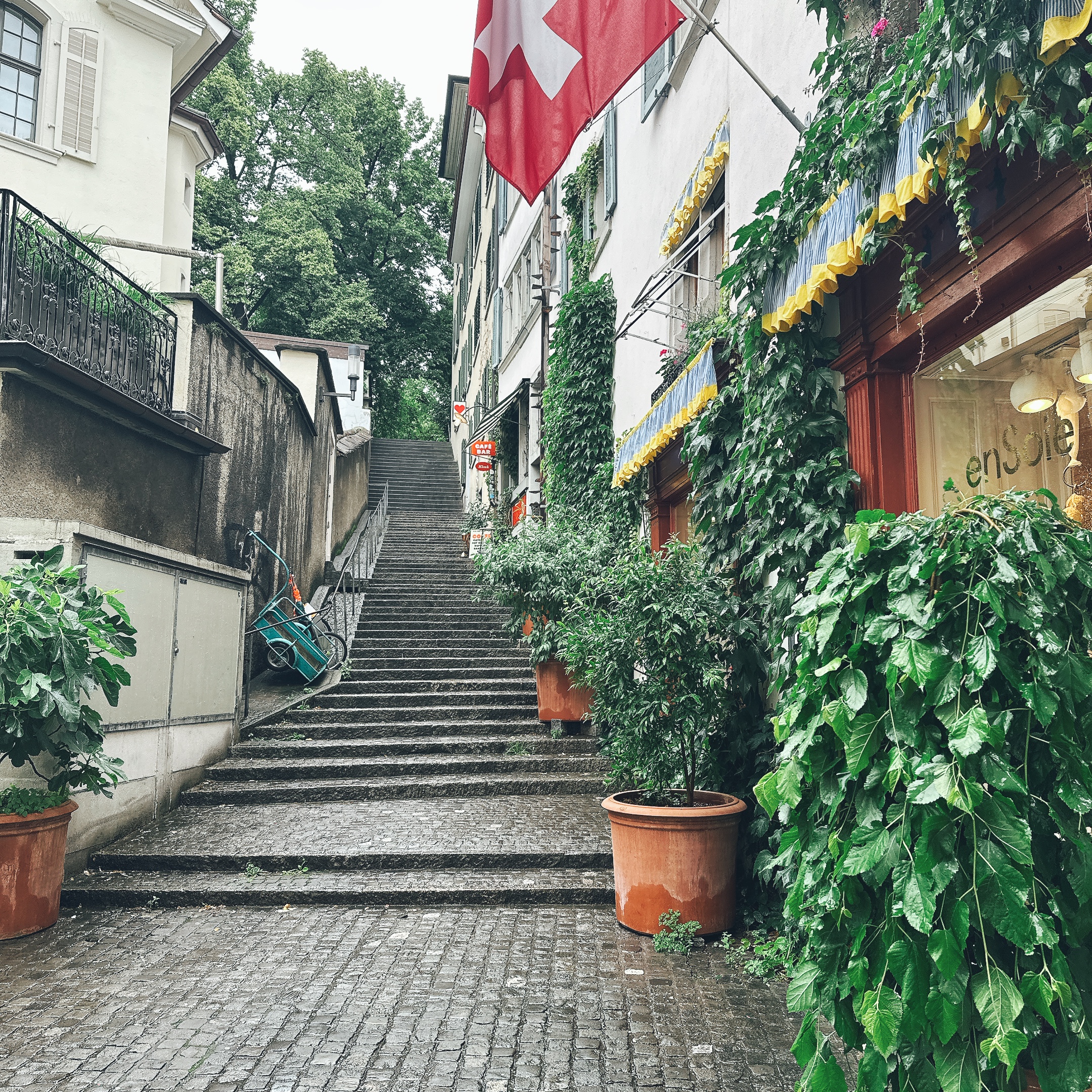 チューリッヒの街並み