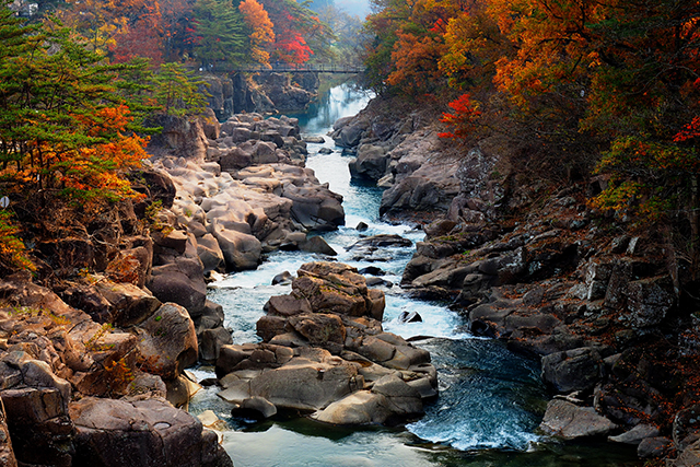 厳美渓 紅葉(イメージ)