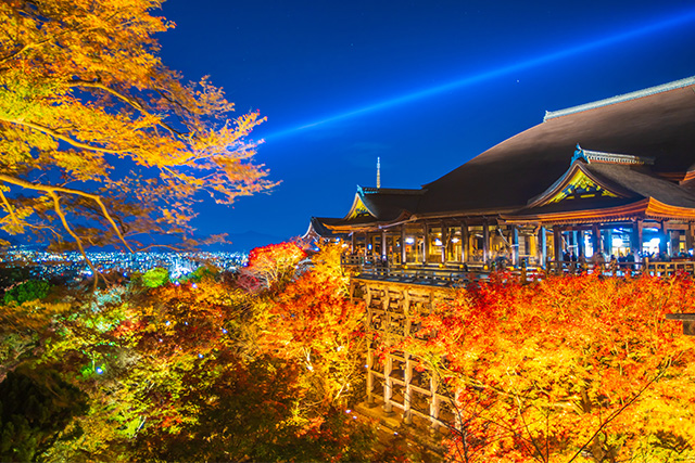 清水寺 紅葉ライトアップ(イメージ)