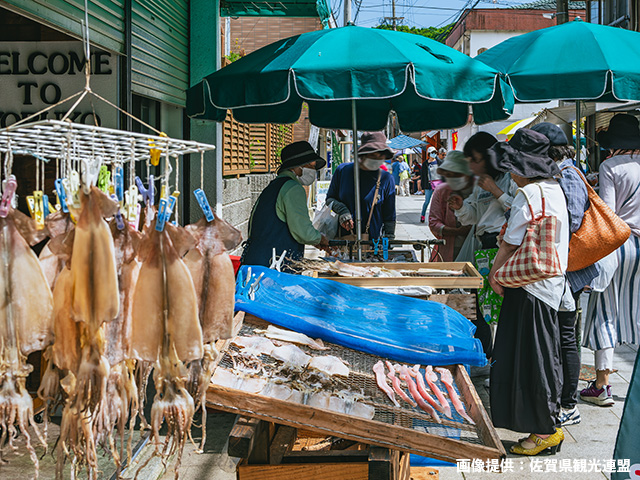 呼子朝市通り（イメージ）※画像提供：佐賀県観光連盟