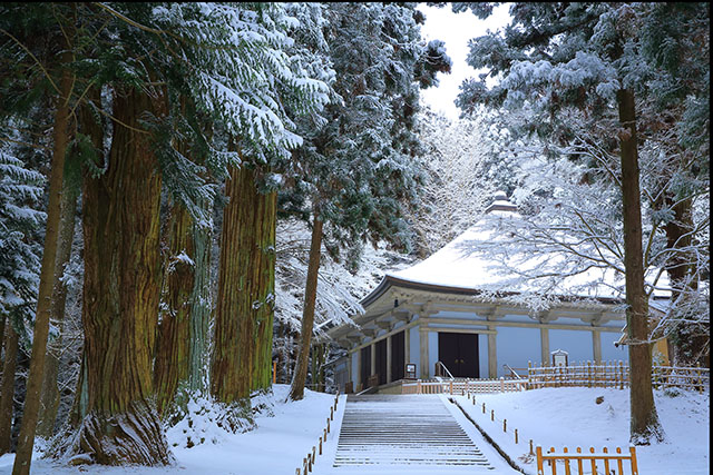 冬の中尊寺 イメージ