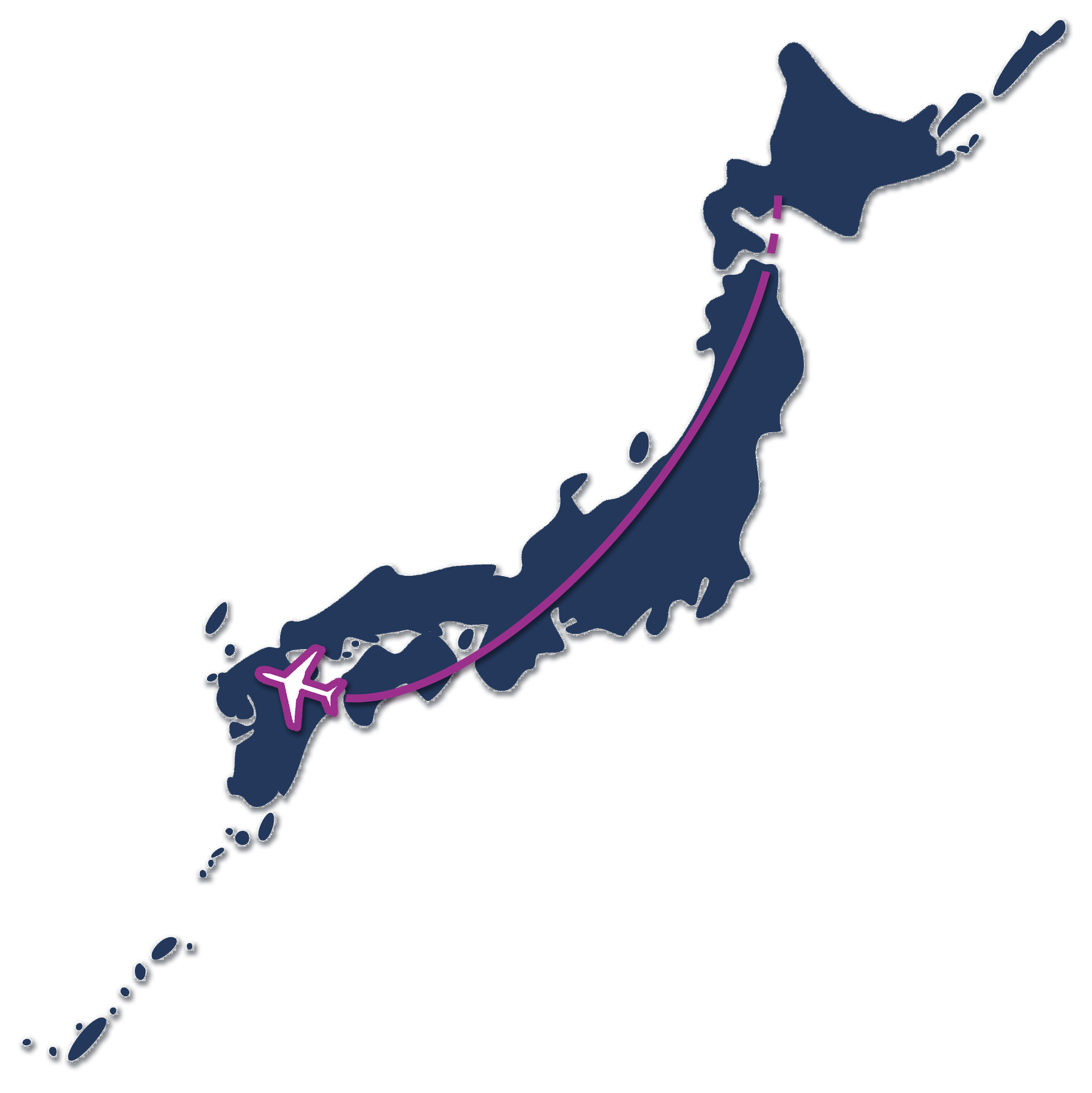 新千歳発福岡ルート