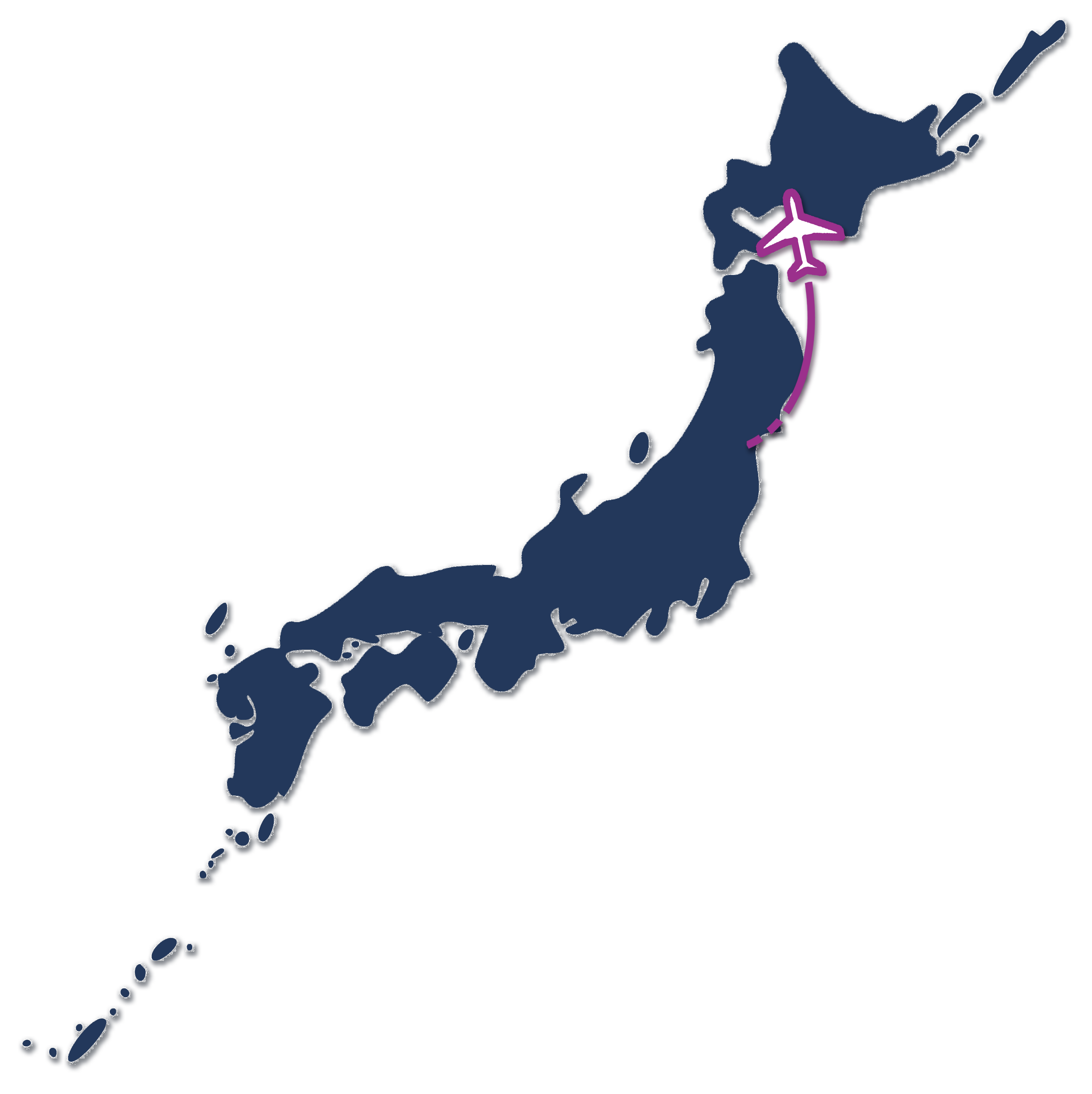 仙台発北海道ルート