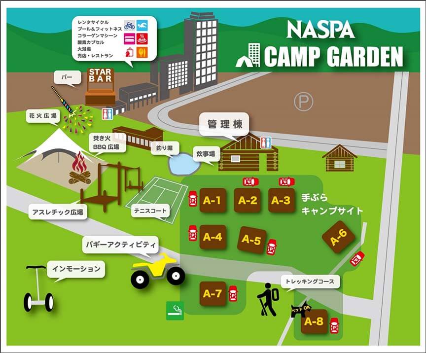 CAMP GARDEN map