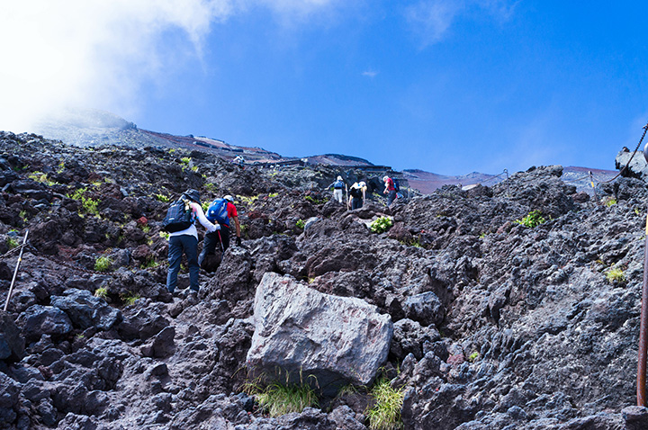 富士登山の様子 イメージ