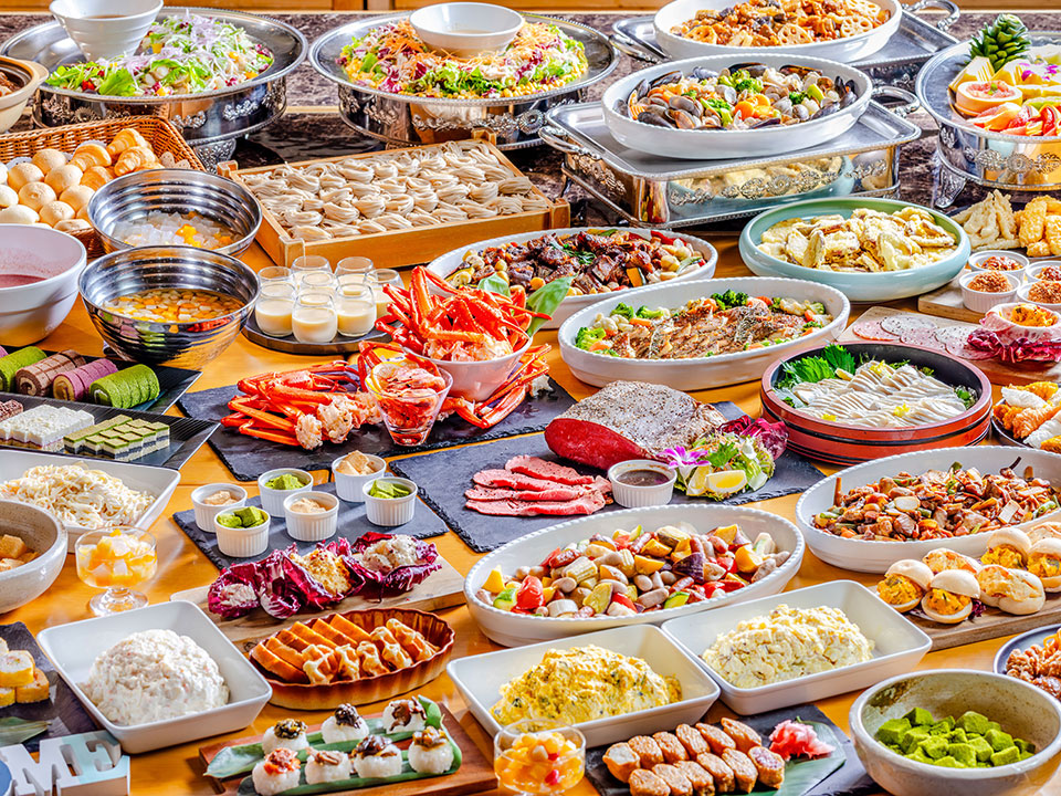 ディナービュッフェの料理