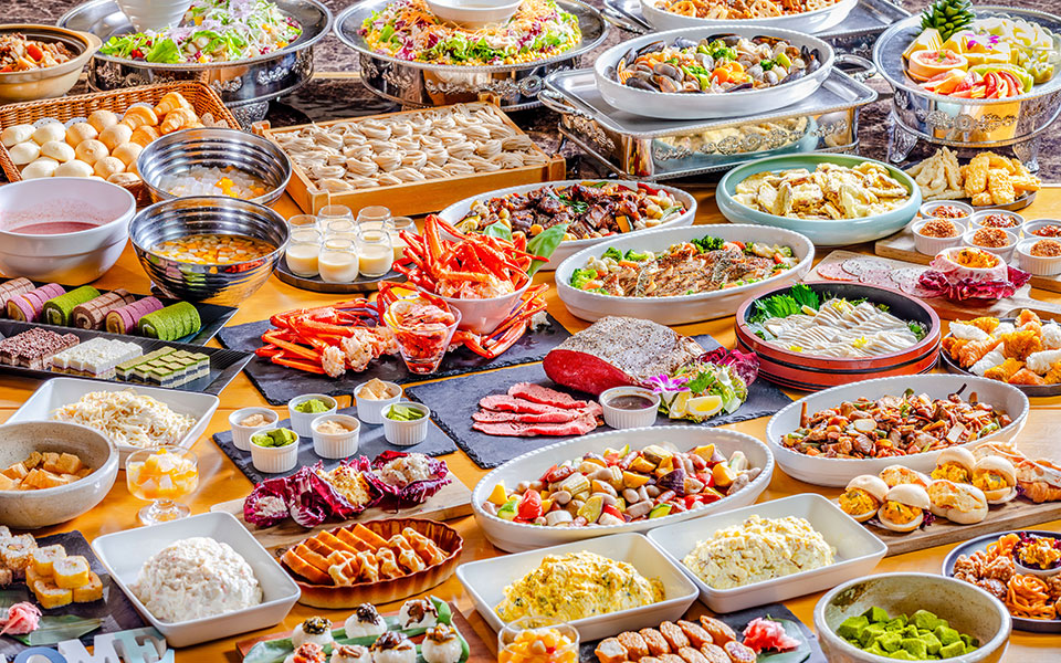 ディナービュッフェの料理
