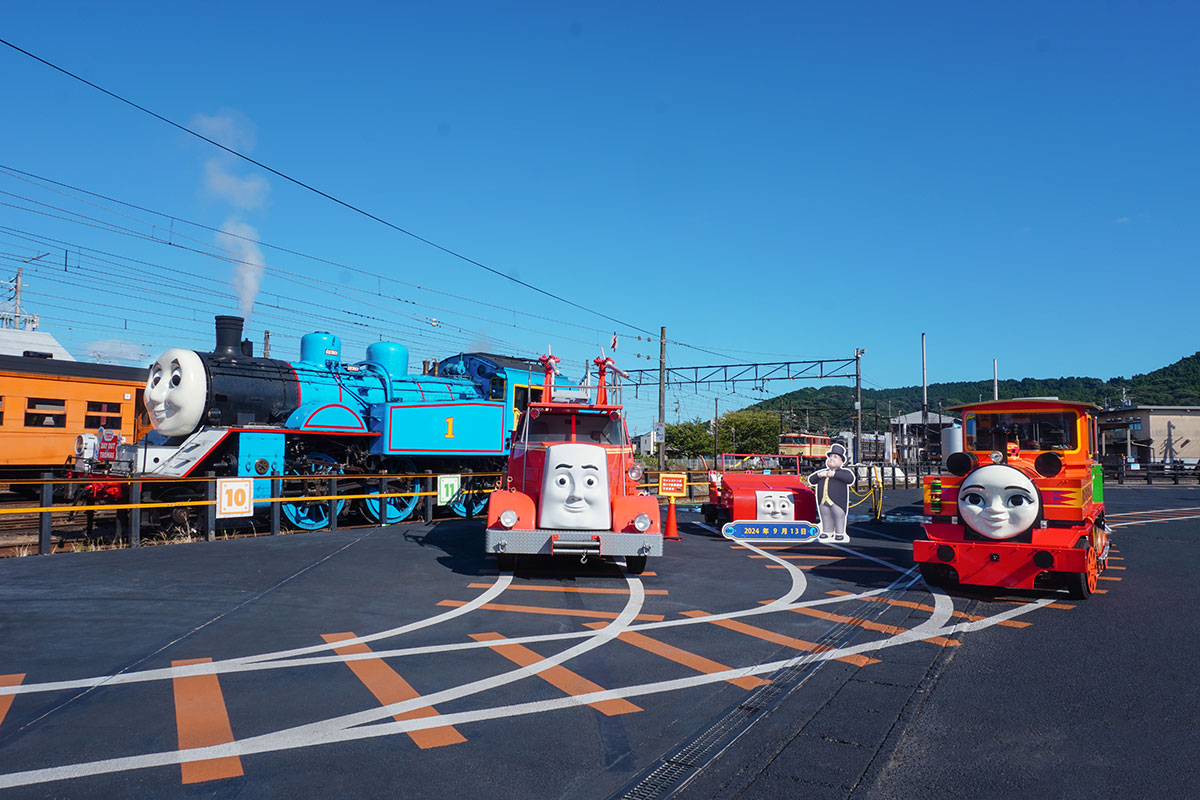 トーマスフェア会場のトーマスとバーティー