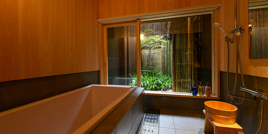京都・町屋 一棟貸し浴槽イメージ