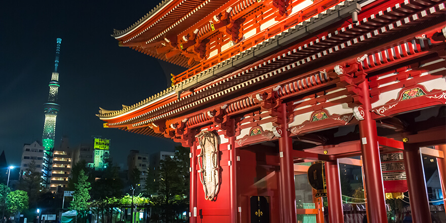 浅草 浅草寺 スカイツリー