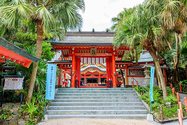 青島神社と鬼の洗濯板