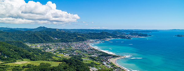 千葉の鋸山から見た景色